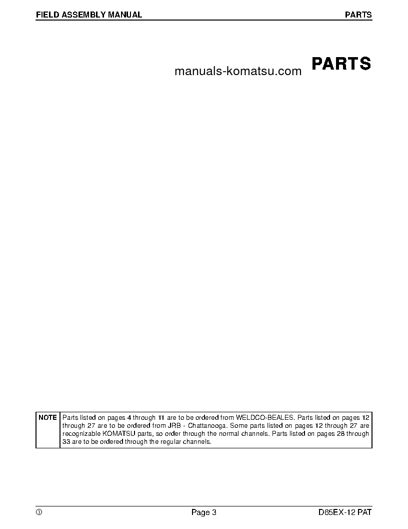 Protected: D65EX-12(JPN) S/N 62745-UP Field assembly manual (English)