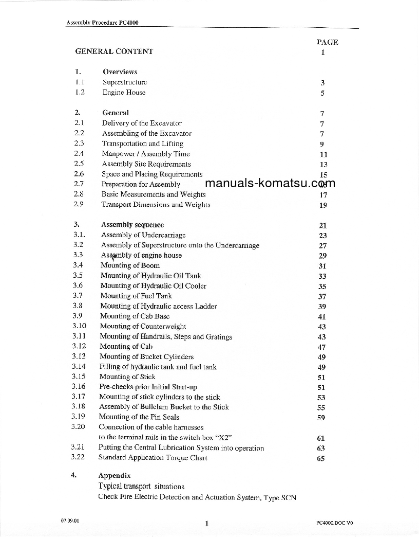 Protected: PC4000-6(DEU) S/N 8152-8155 Field assembly manual (English)