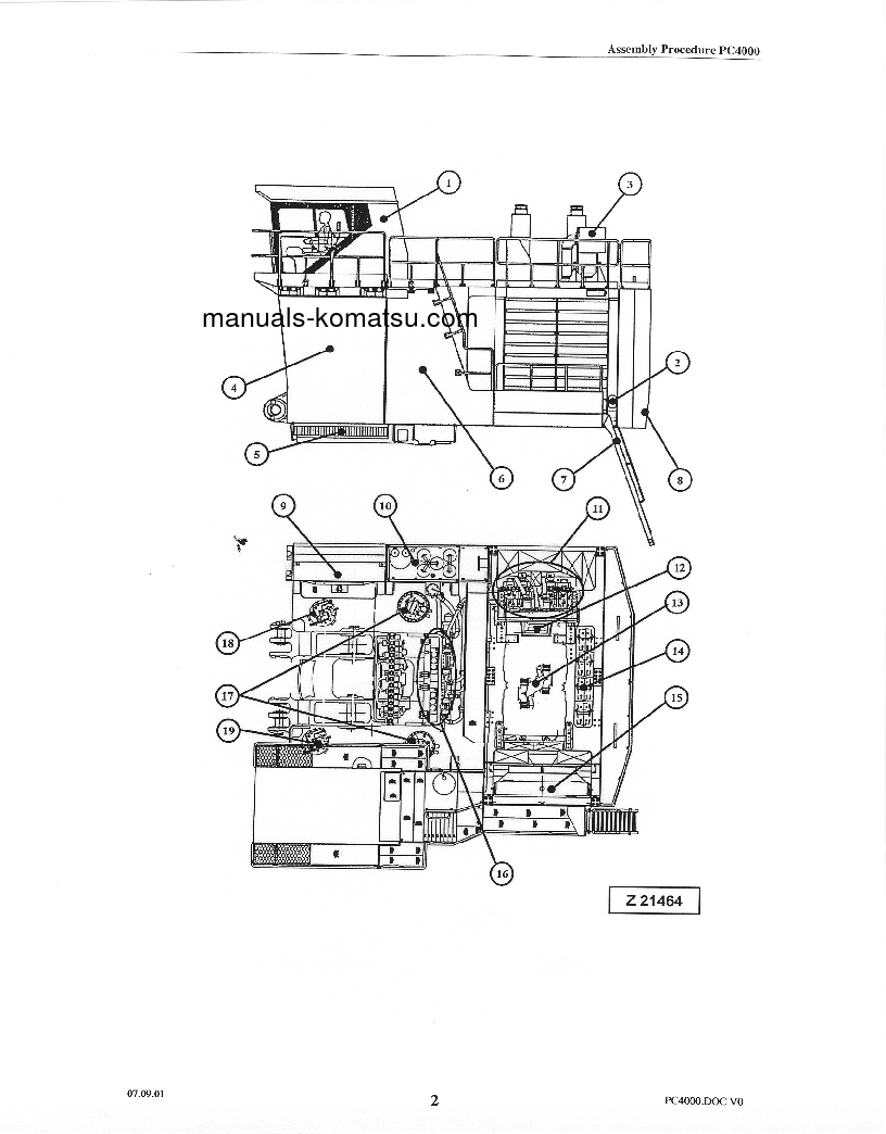 Protected: PC4000-6(DEU) S/N 8152-8155 Field assembly manual (English)