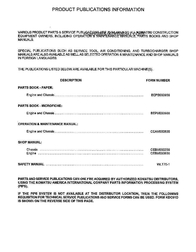 Protected: WA420-3(USA)-L S/N A30001-UP Shop (repair) manual (English)