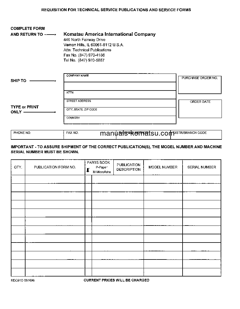 Protected: WA450-3(USA)-L S/N A30001-UP Shop (repair) manual (English)