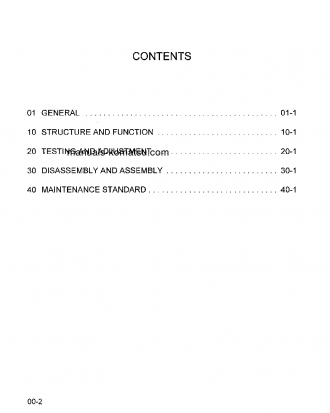 WA500-1(JPN)-LE S/N A61001-UP Shop (repair) manual (English)
