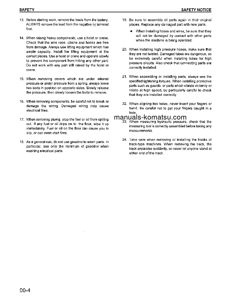 Protected: WA500-1(JPN)-LE S/N A61001-UP Shop (repair) manual (English)