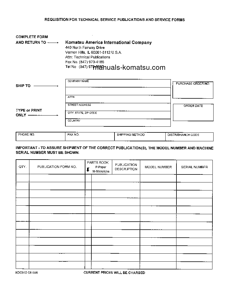 Protected: WA600-1(USA)-LE S/N A51001-UP Shop (repair) manual (English)