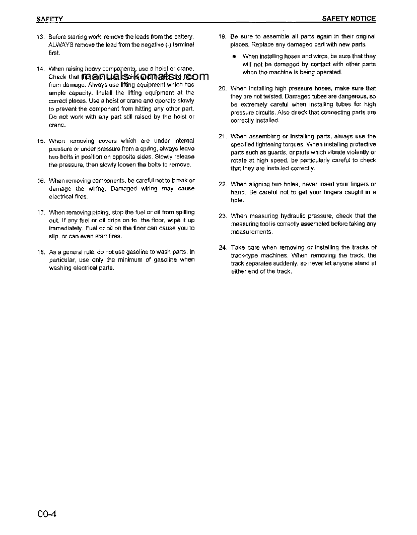 Protected: WA600-1(USA)-LE S/N A51001-UP Shop (repair) manual (English)