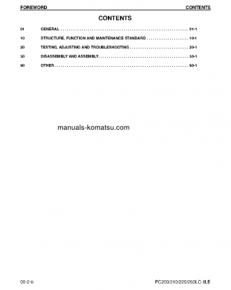 PC250LC-6(USA)-LE S/N A83001-UP Shop (repair) manual (English)