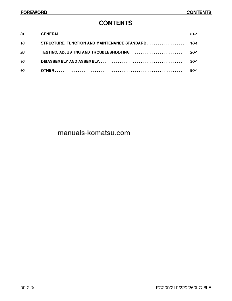 Protected: PC250LC-6(USA)-LE S/N A83001-UP Shop (repair) manual (English)