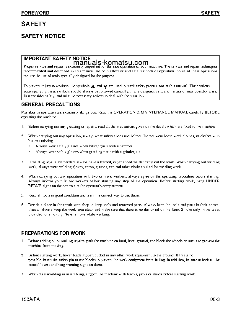 Protected: 150FA S/N U010828-UP Shop (repair) manual (English)