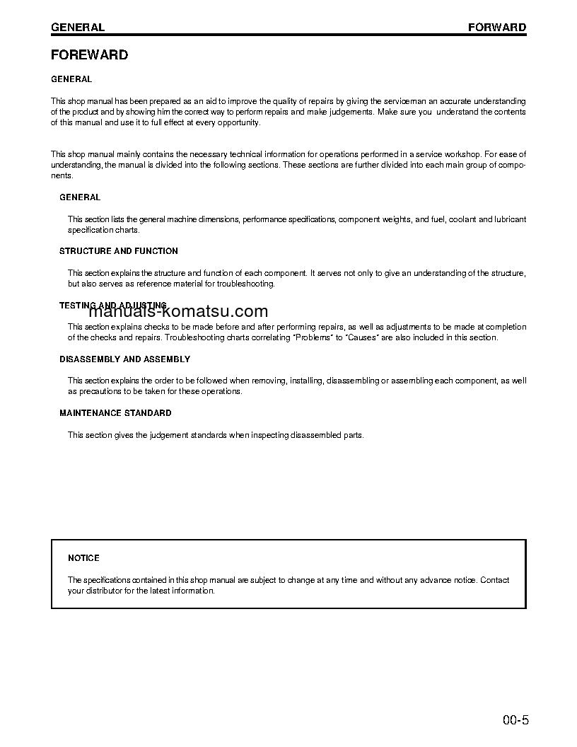 Protected: WA120L-3(JPN) S/N 54001-54103 Shop (repair) manual (English)