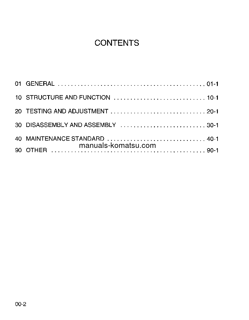Protected: WA900-1(USA)-LC S/N A20008-UP Shop (repair) manual (English)