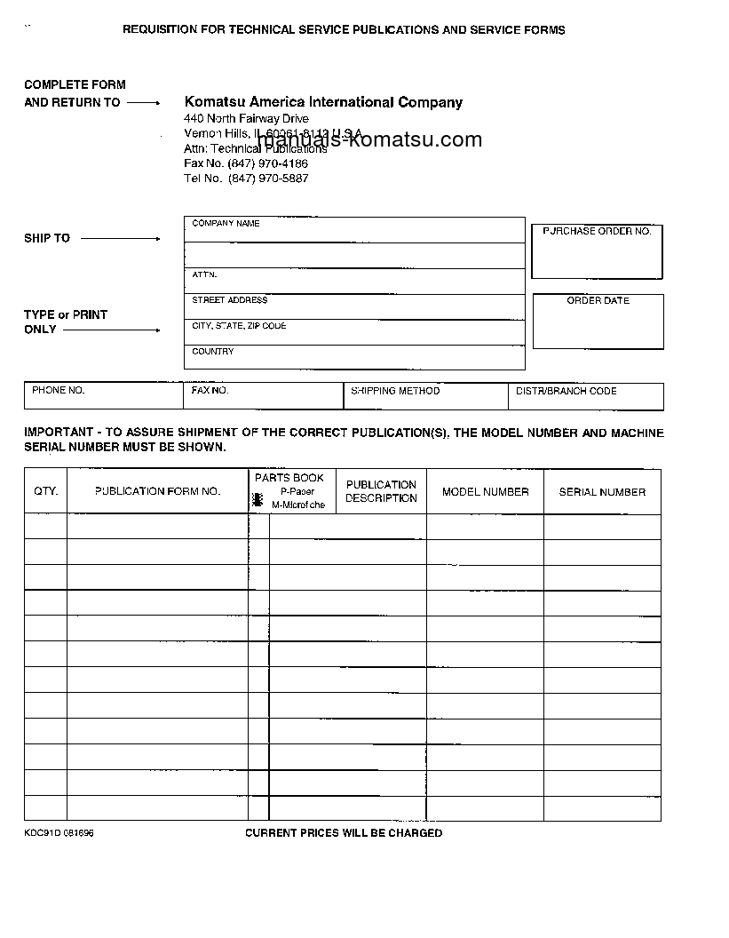 Protected: WA900-1(USA)-LC S/N A20008-UP Shop (repair) manual (English)
