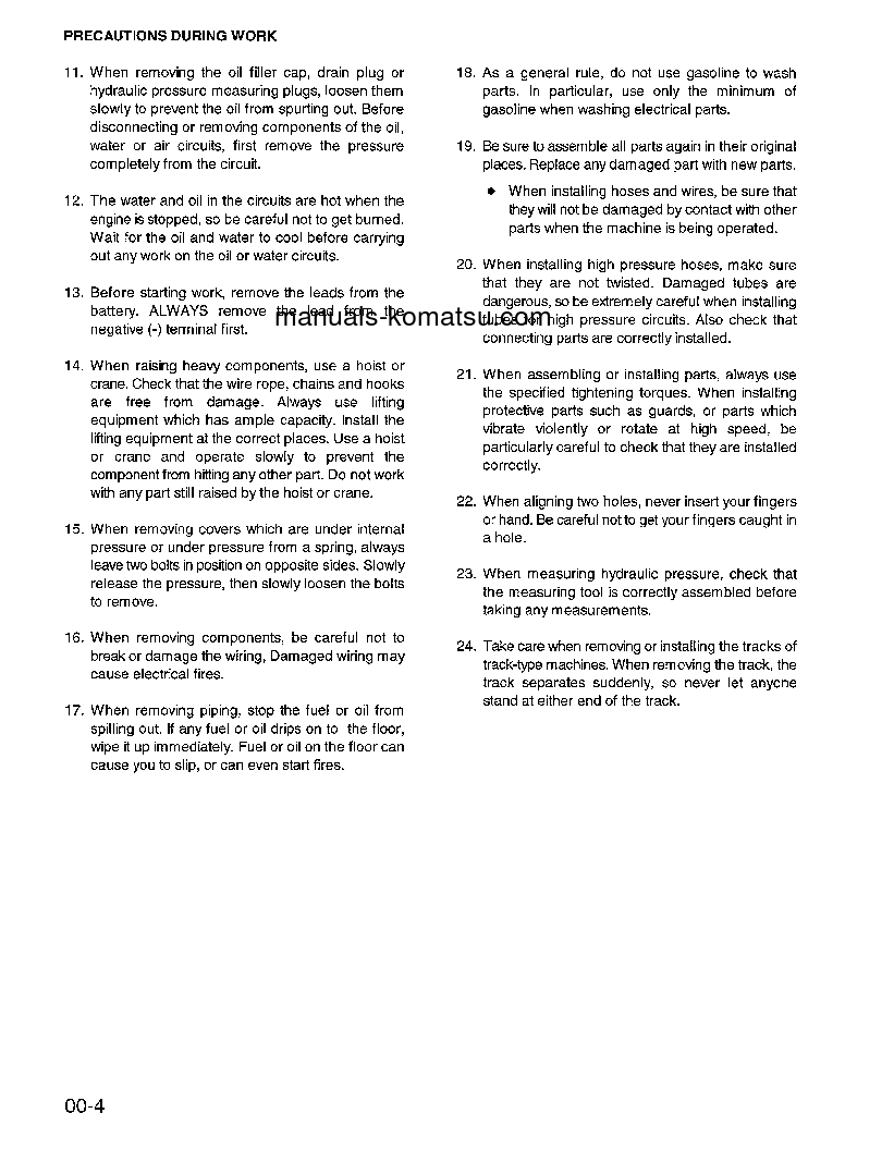 Protected: WA900-1(USA)-LC S/N A20008-UP Shop (repair) manual (English)