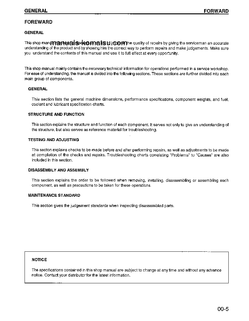 Protected: WA900-1(USA)-LC S/N A20008-UP Shop (repair) manual (English)