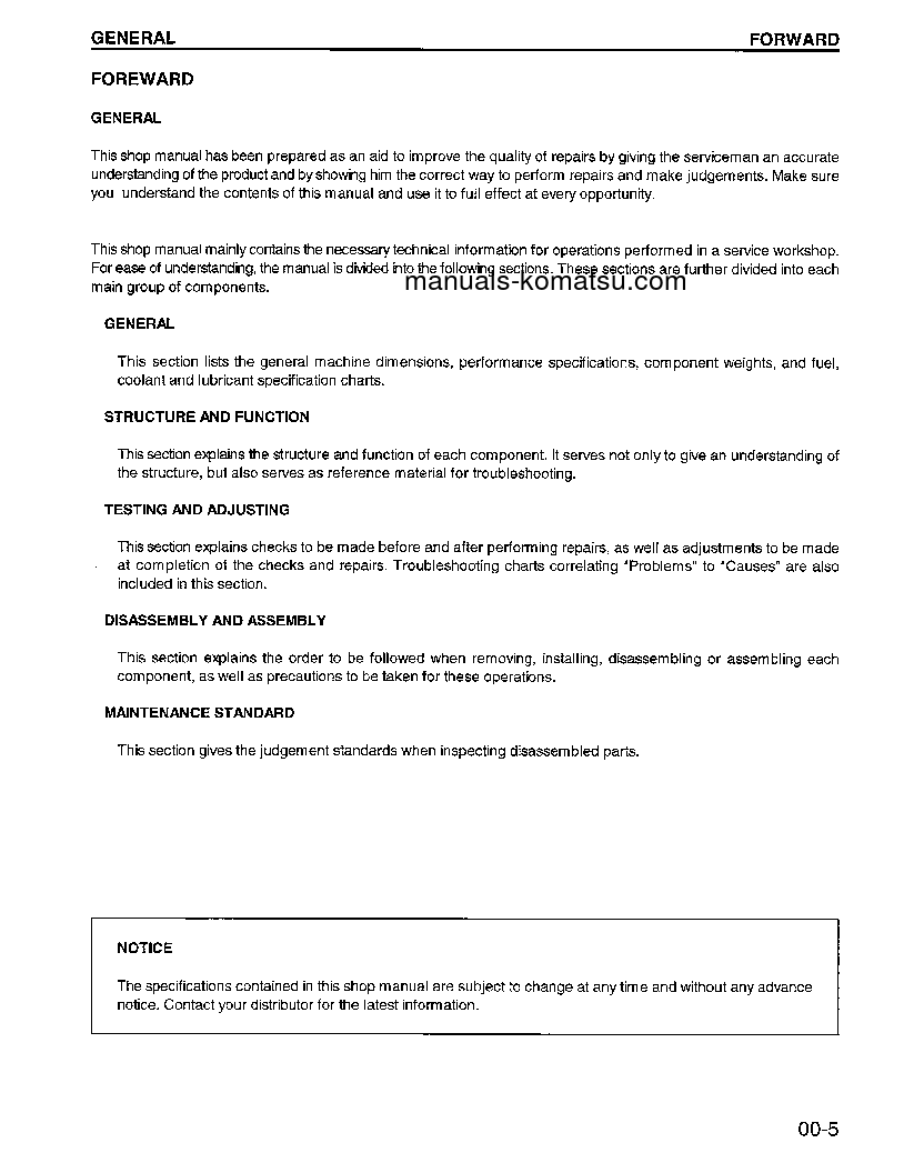 Protected: WA800-2(USA)-LC S/N A20020-UP Shop (repair) manual (English)