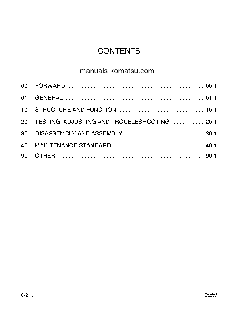 Protected: PC300HD-6(USA)-LE S/N A83001-UP Shop (repair) manual (English)