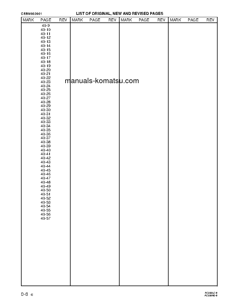 Protected: PC300HD-6(USA)-LE S/N A83001-UP Shop (repair) manual (English)