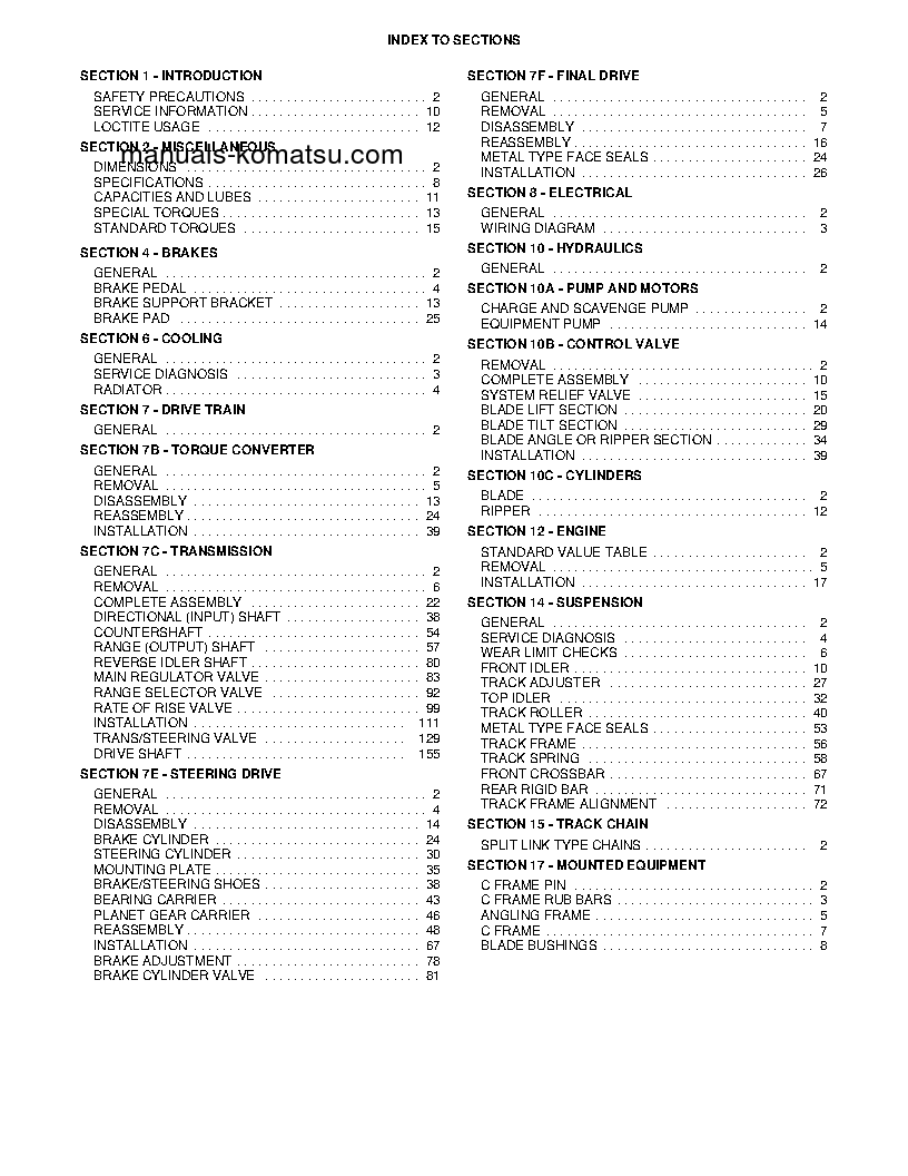 Protected: D38P-1(USA) S/N P085799-P086238 Shop (repair) manual (English)