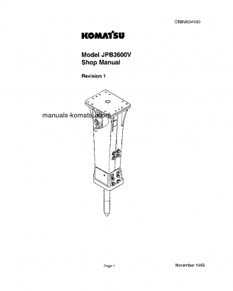 JPB3600V(USA) S/N ALL Shop (repair) manual (English)