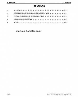 D38P-1(USA)-A S/N P086239-UP Shop (repair) manual (English)
