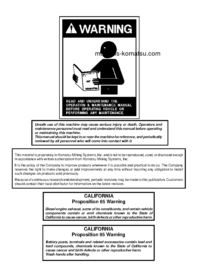Protected: 830E(USA) S/N A30625-A30649 Shop (repair) manual (English)
