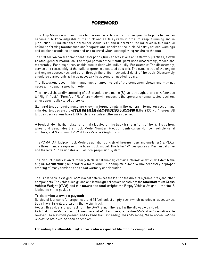 Protected: 730E(USA) S/N A30181-A30211 Shop (repair) manual (English)