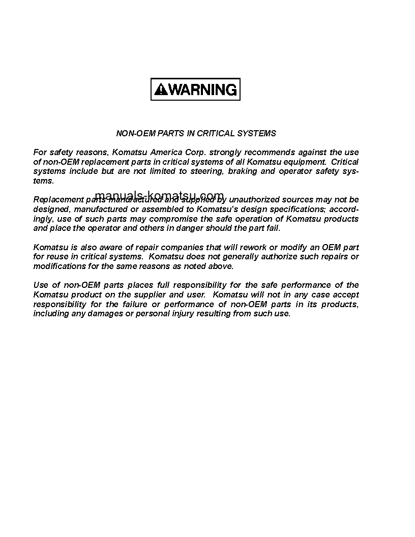 Protected: 930E-2(USA)-3 S/N A30181-A30223 Shop (repair) manual (English)