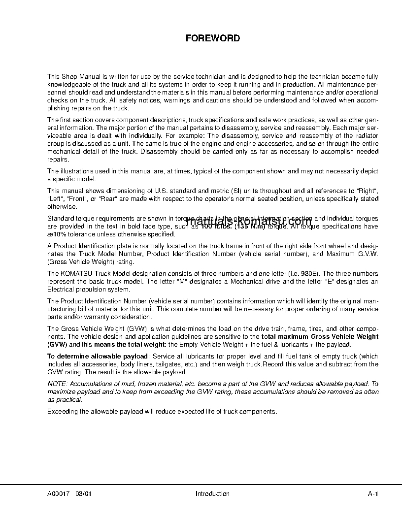 Protected: 930E-2(USA)-3 S/N A30246-A30254 Shop (repair) manual (English)