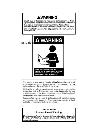 530M(USA) S/N A30002-A30038 Shop (repair) manual (English)