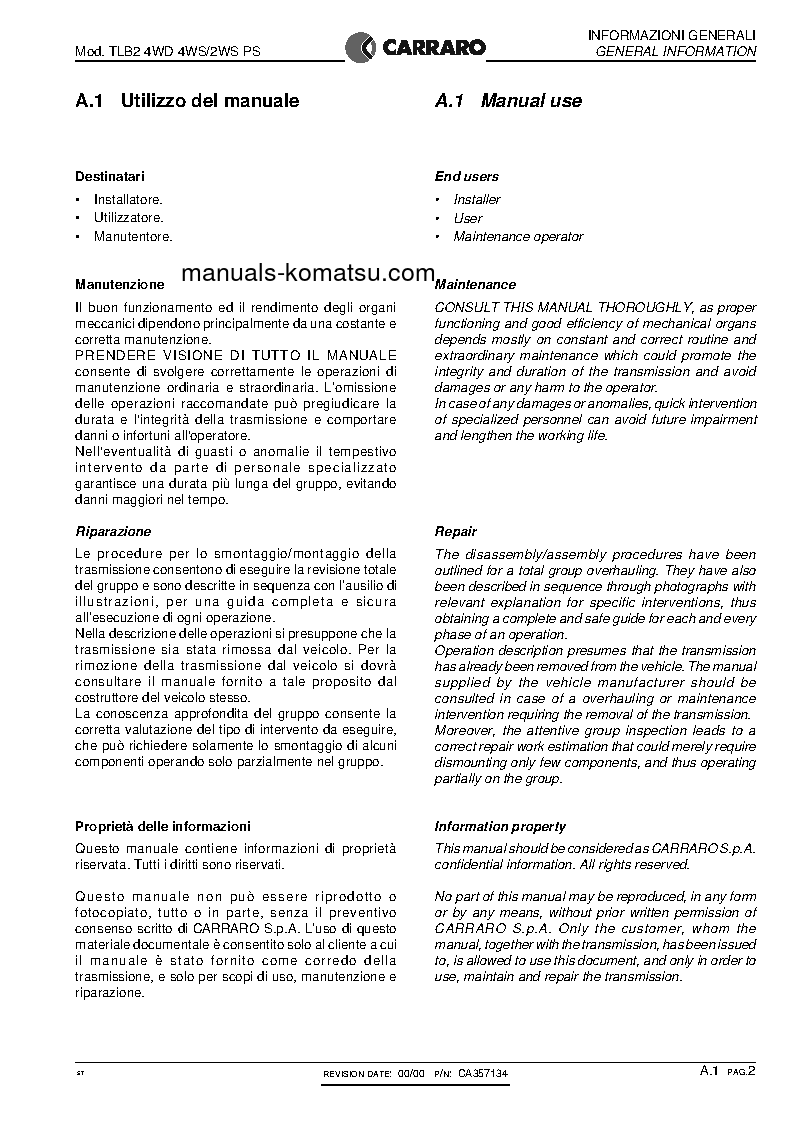 Protected: WB140PS-2(ITA) S/N TRANS`N 140F50001-140F50091 Shop (repair) manual (English) Protected: WB140PS-2(ITA) S/N TRANS`N 140F50001-140F50091 Shop (repair) manual (English)