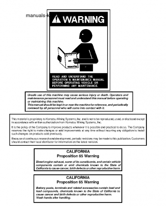 730E(USA) S/N A30133-A30180 Shop (repair) manual (English)