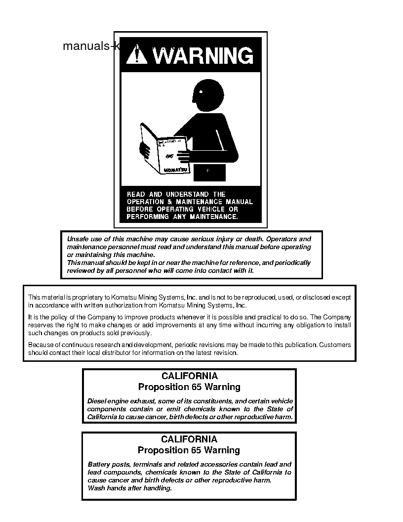 Protected: 730E(USA) S/N A30133-A30180 Shop (repair) manual (English)