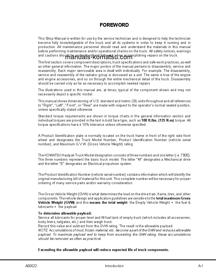 Protected: 730E(USA) S/N A30133-A30180 Shop (repair) manual (English)