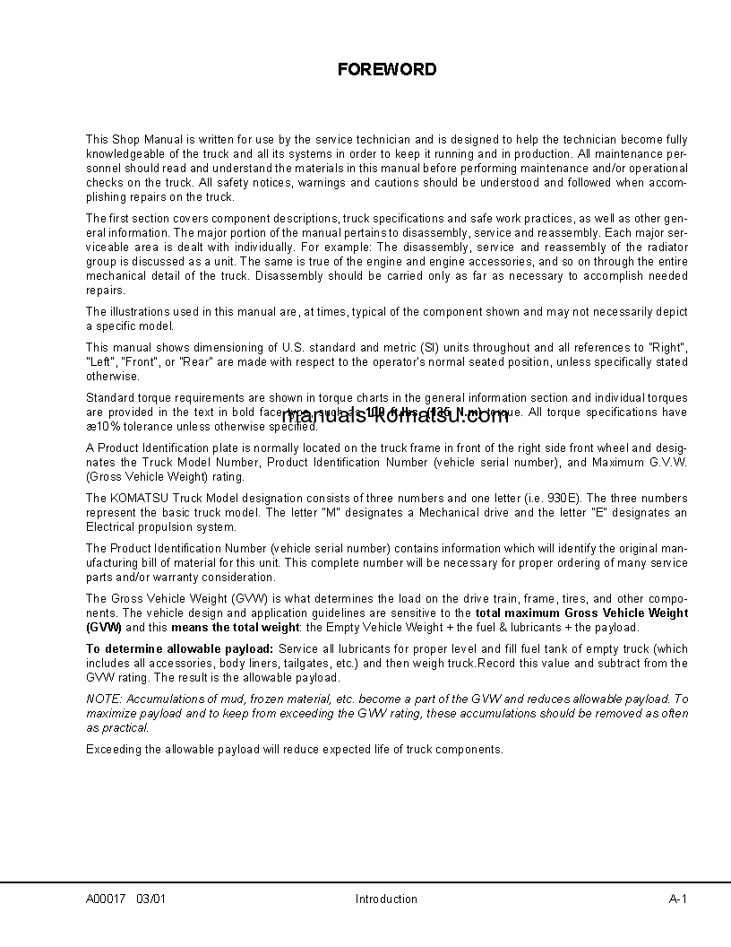 Protected: 930E-2(USA)-3 S/N A30298-A30299 Shop (repair) manual (English)