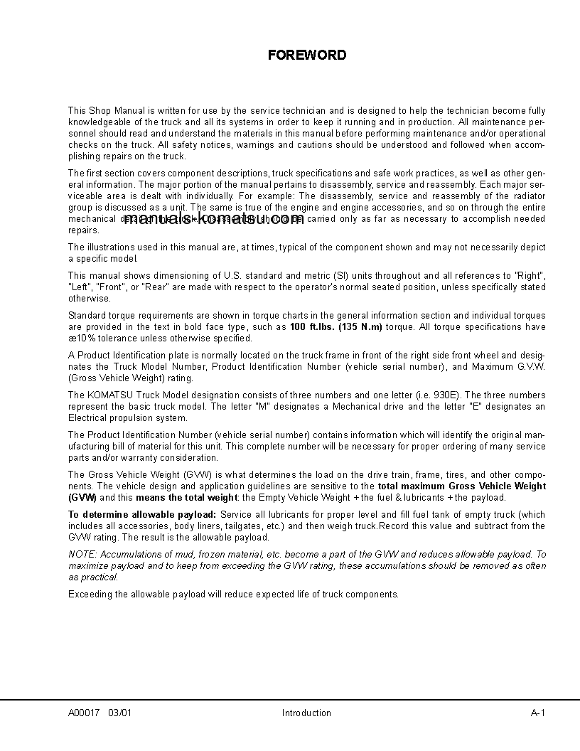 Protected: 930E-2(USA)-3 S/N A30296-A30297 Shop (repair) manual (English)