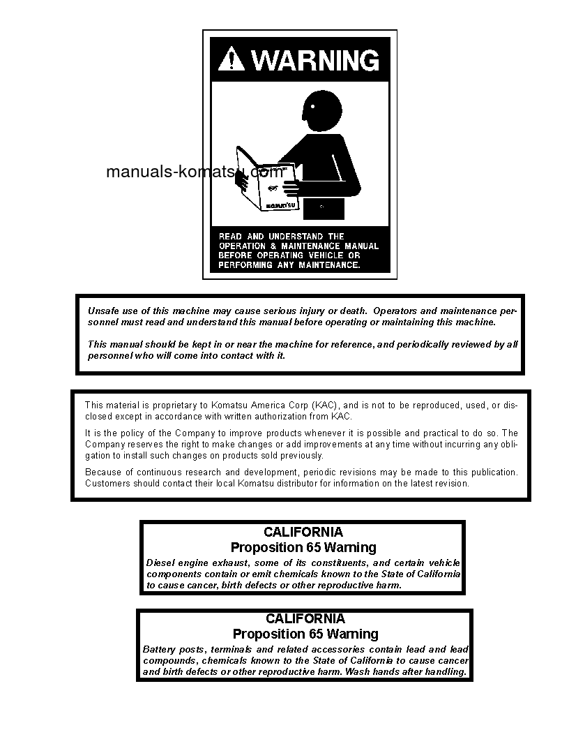 Protected: 930E-2(USA)-3 S/N A30301-A30303 Shop (repair) manual (English)