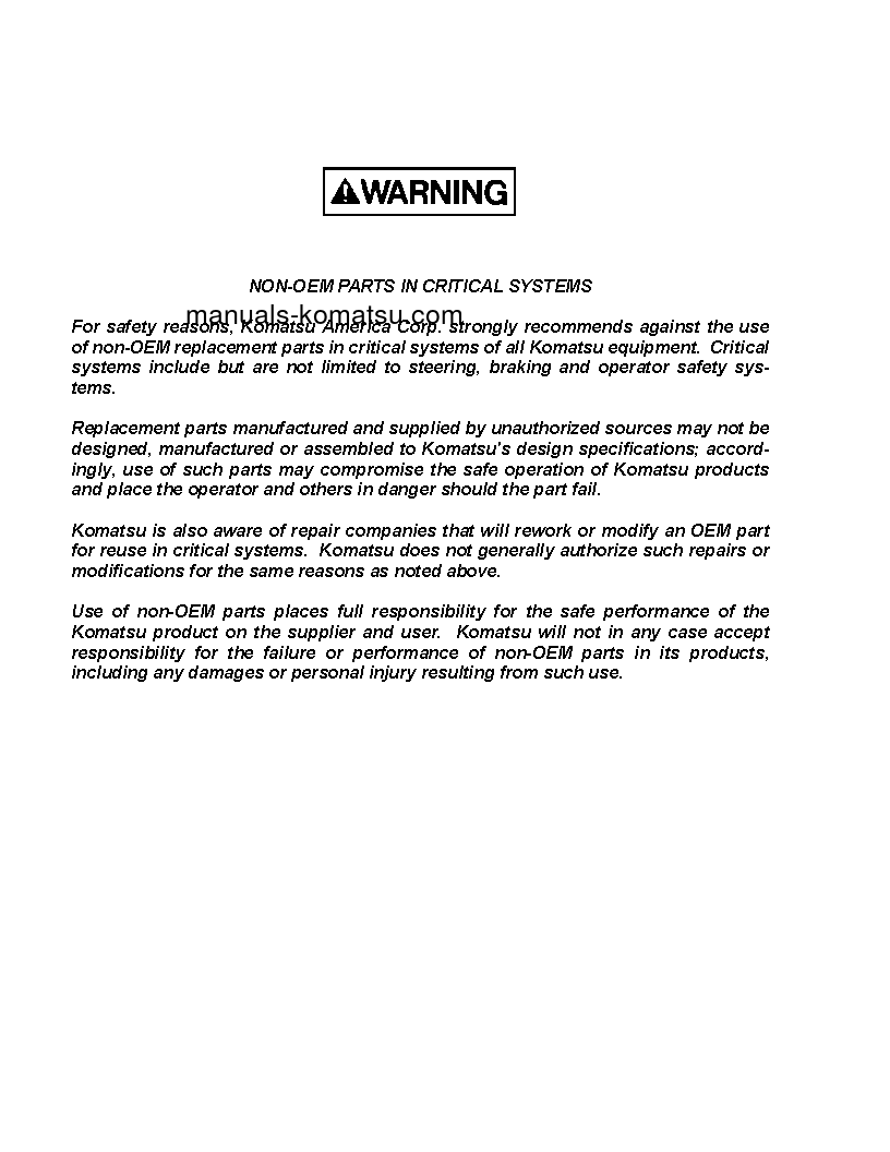 Protected: 930E-2(USA)-3 S/N A30301-A30303 Shop (repair) manual (English)