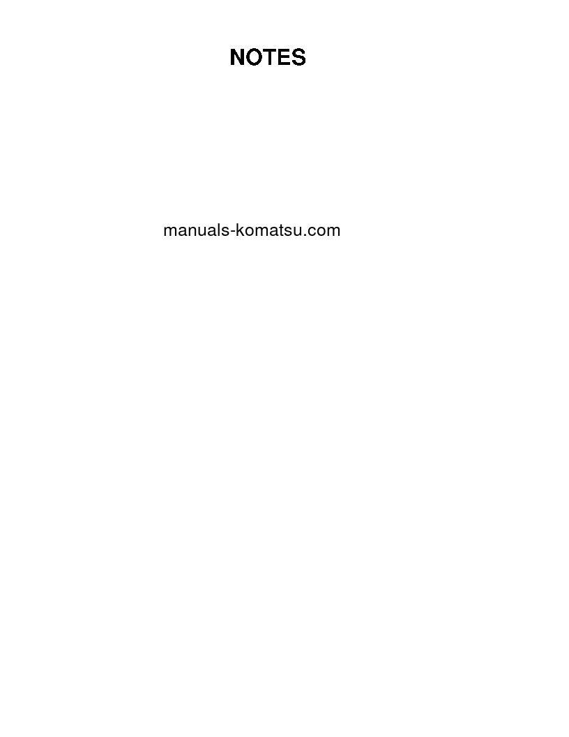 Protected: HD1500-5(USA) S/N A30070-A30071 Shop (repair) manual (English)