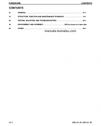WB150-2(USA)-N S/N A60029-UP Shop (repair) manual (English)