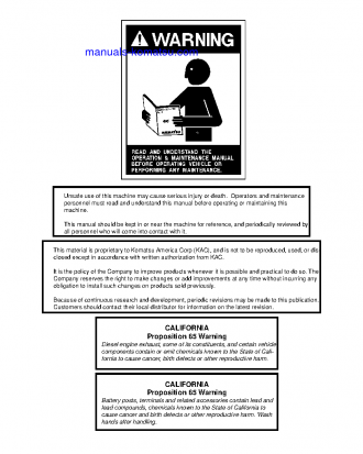 730E(USA) S/N A30260-A30298 Shop (repair) manual (English)