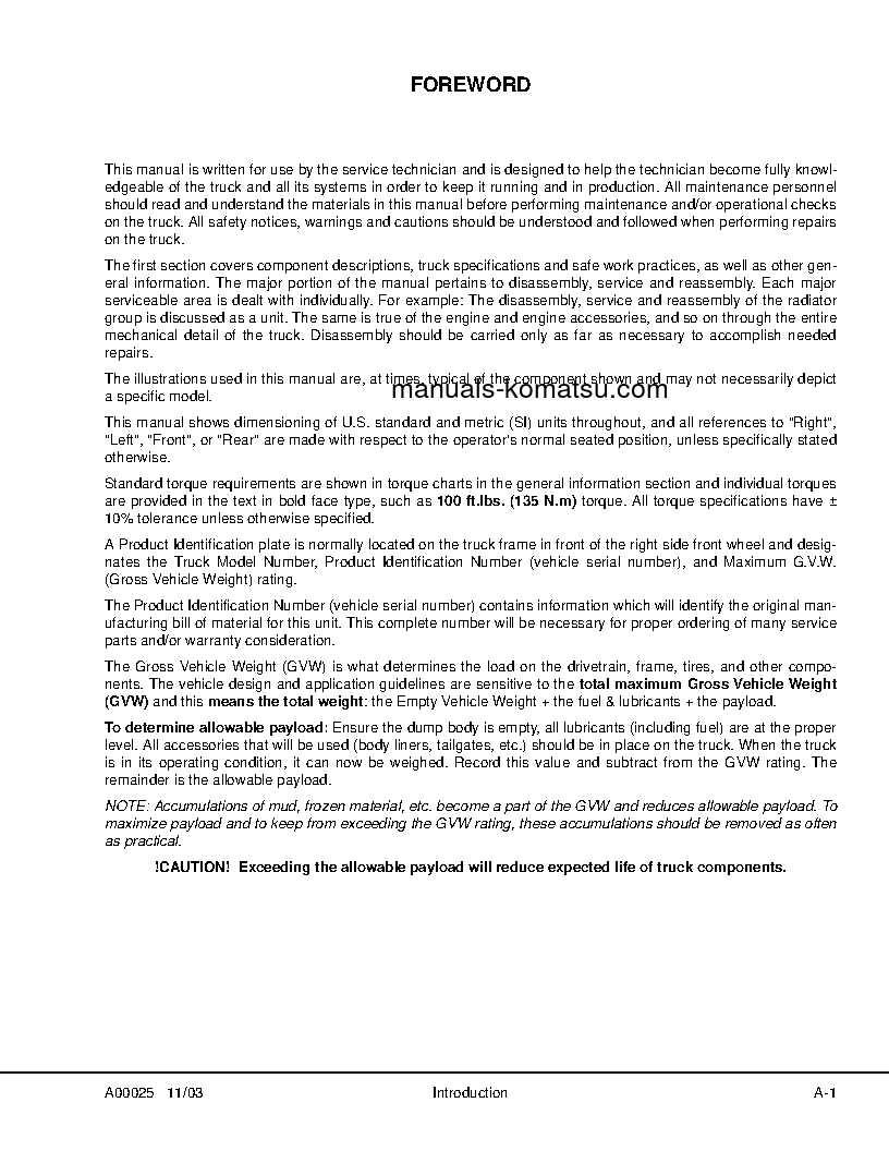 Protected: HD1500-5(USA) S/N A30072-A30076 Shop (repair) manual (English)