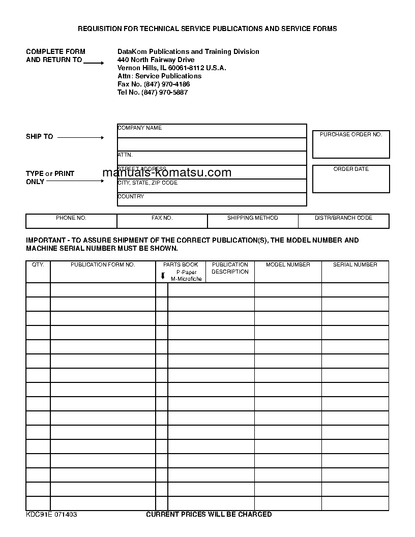 Protected: SK1020-5(USA)-NA S/N A60001-UP Shop (repair) manual (English)