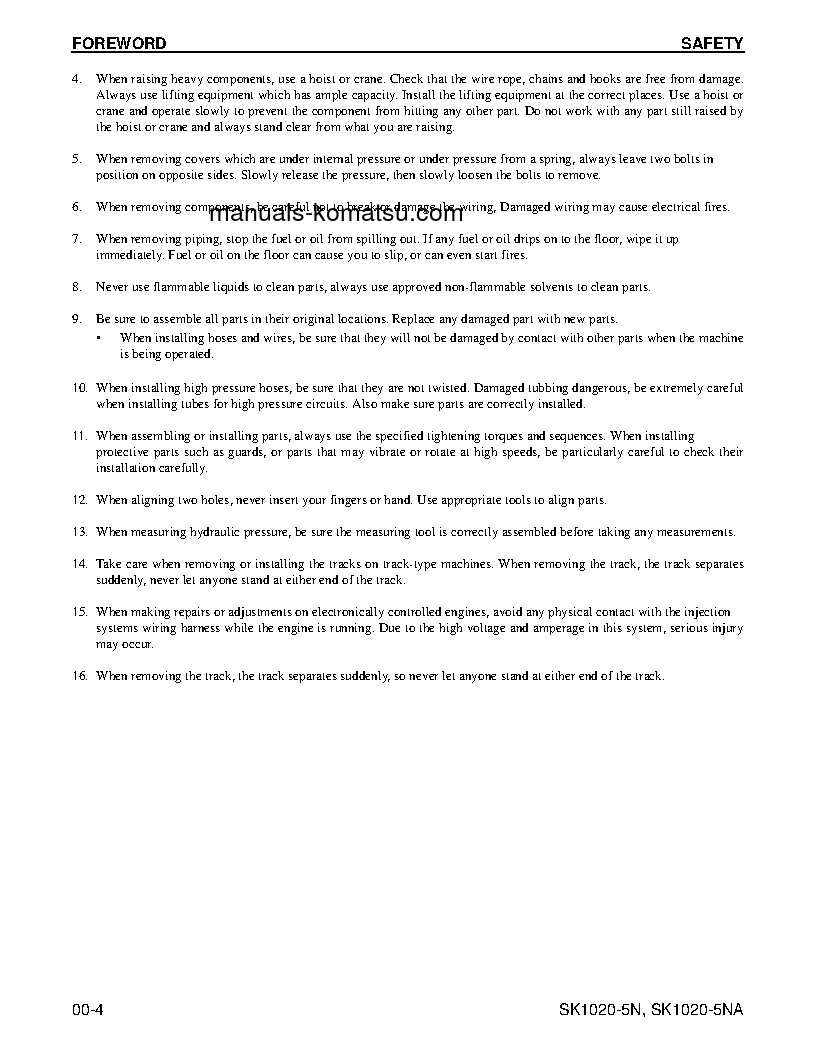 Protected: SK1020-5(USA)-NA S/N A60001-UP Shop (repair) manual (English)