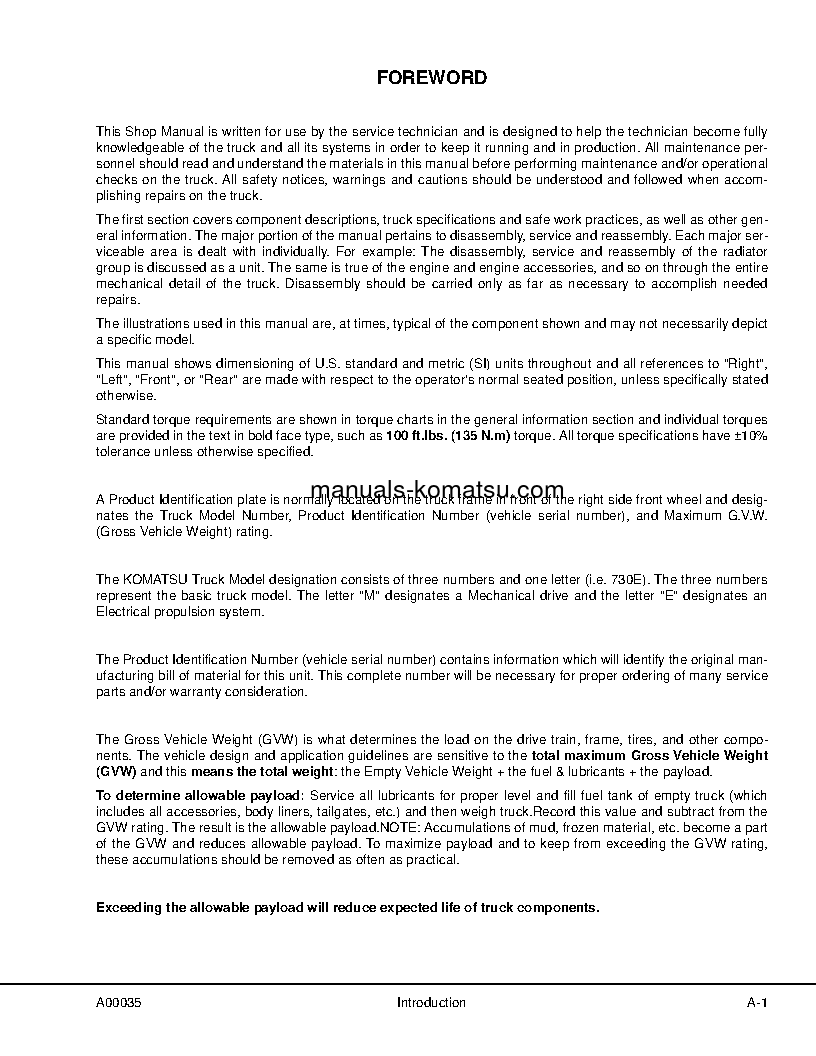 Protected: 730E(USA) S/N A30312-UP Shop (repair) manual (English)