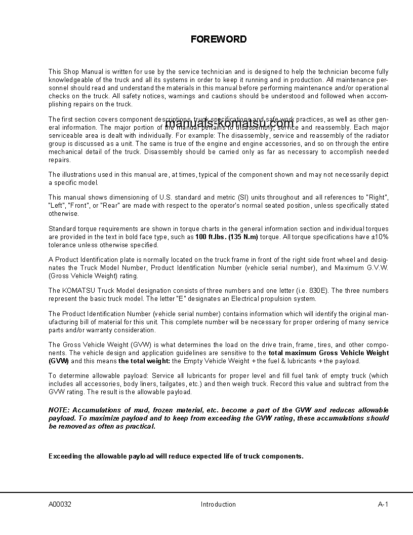 Protected: 830E(USA) S/N A30733-UP Shop (repair) manual (English)