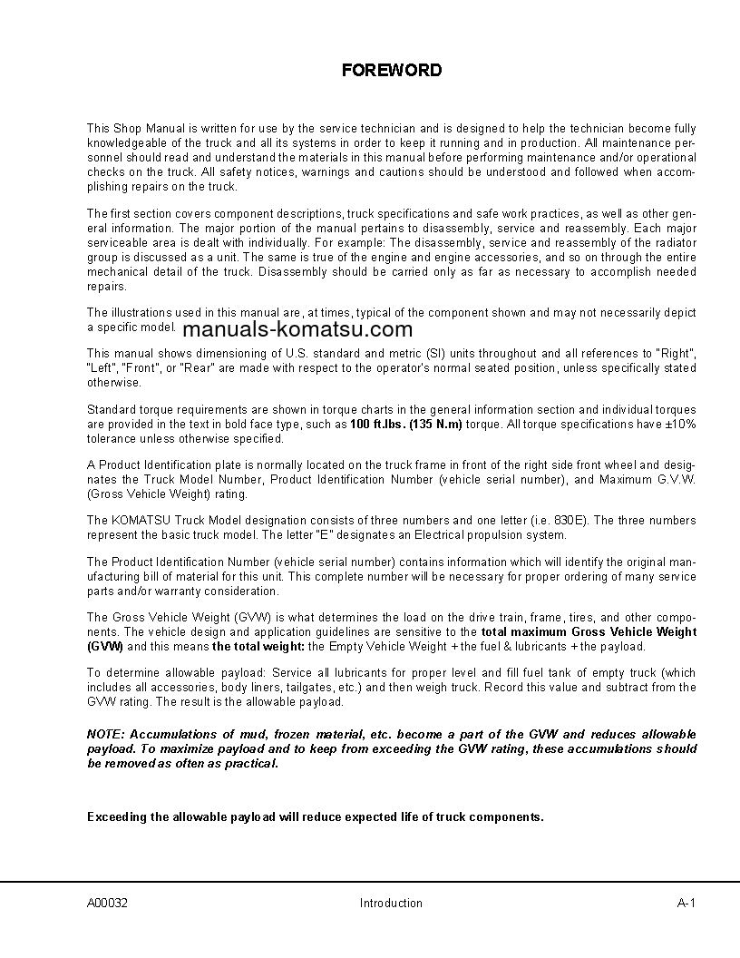 Protected: 830E(USA) S/N A30741-UP Shop (repair) manual (English)