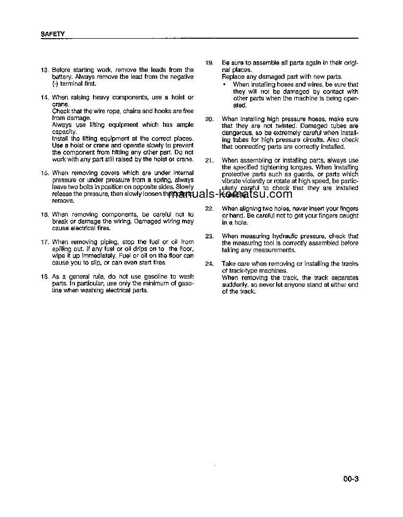 Protected: WA250-1(USA)-LC S/N A65001-UP Shop (repair) manual (English)