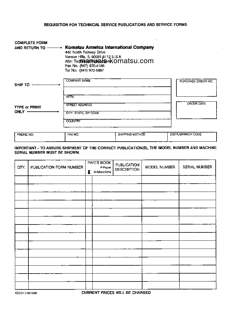 Protected: WA450-2(USA) S/N A25001-UP Shop (repair) manual (English)
