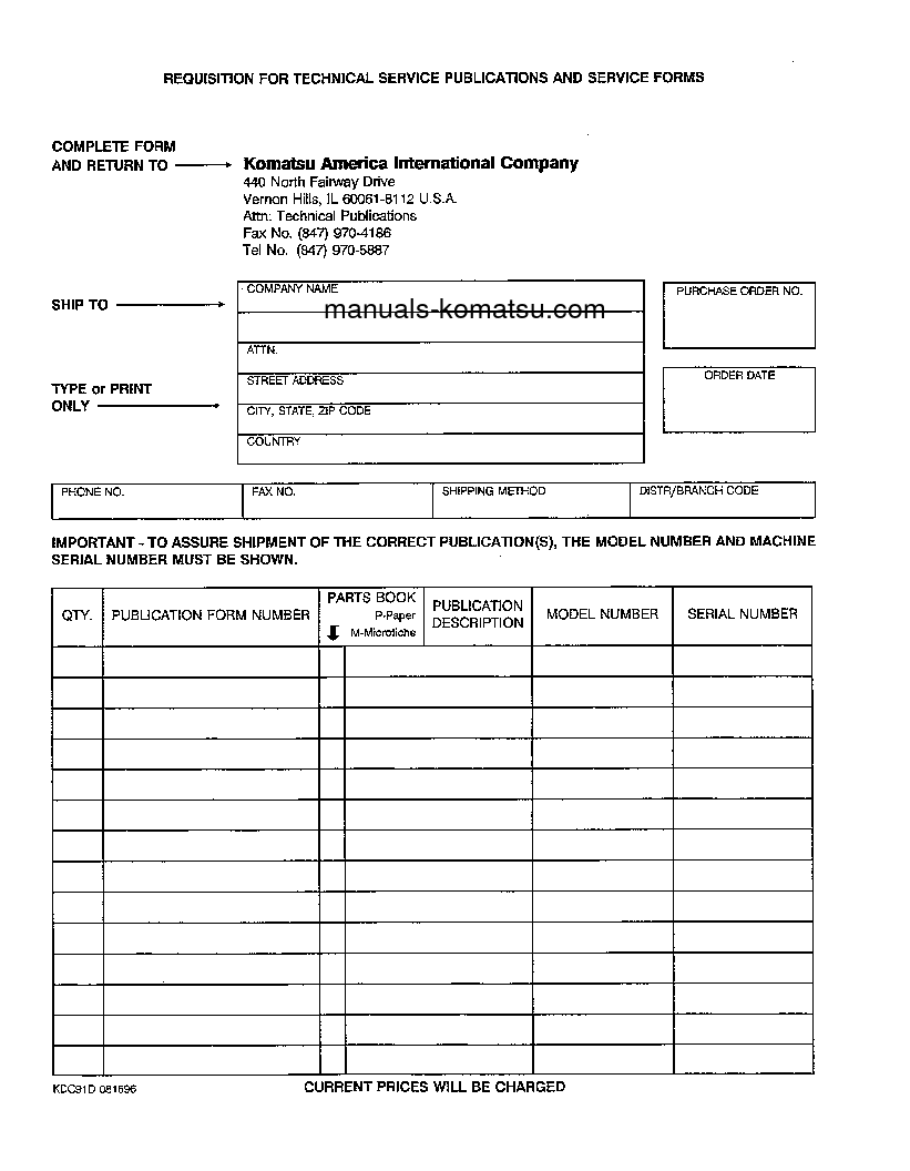 Protected: WA420-1(JPN)-LC S/N A25001-UP Shop (repair) manual (English)