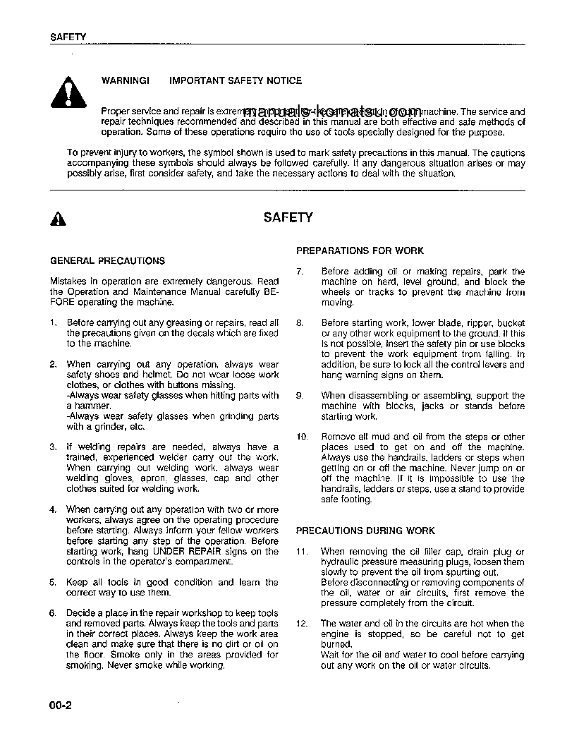 Protected: WA500-1(JPN)-LC S/N A60001-UP Shop (repair) manual (English)
