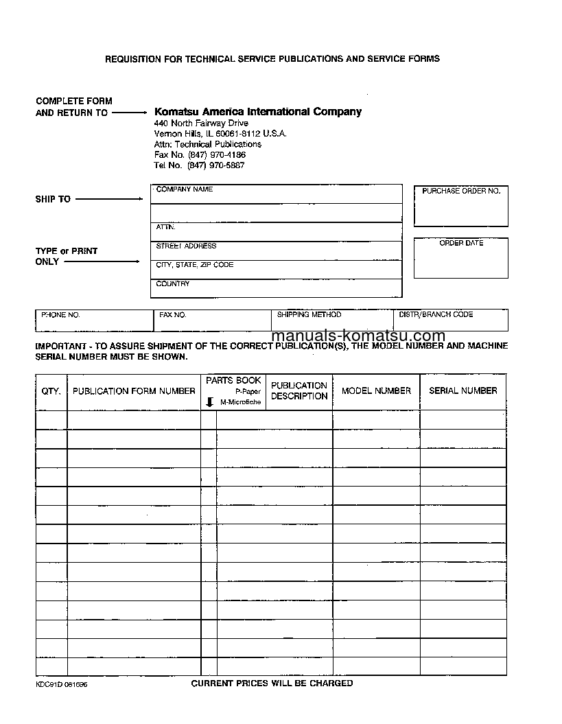 Protected: WA600-1(USA)-L S/N A10391-UP Shop (repair) manual (English)